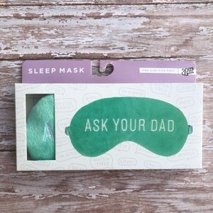 🌵3/$15 Sleep mask “Ask Your Dad” mint green (see description)